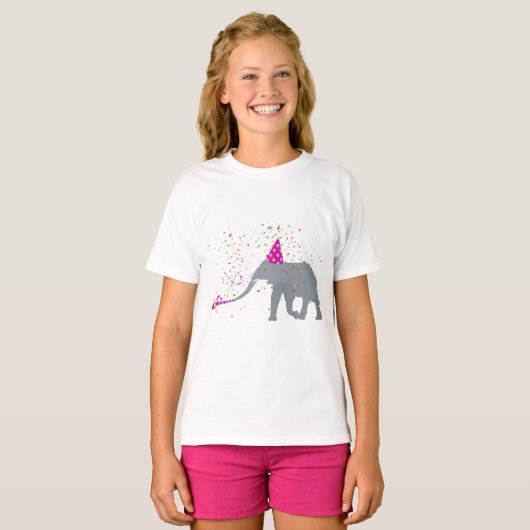 Elephant Partding - Dieren met een partij T-shirt (Voorkant volledig)