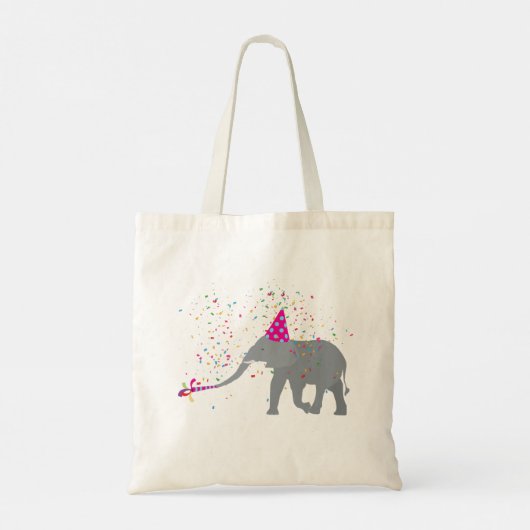 Elephant Partding - Dieren met een partij Tote Bag (Achterkant)