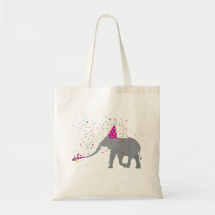 Elephant Partding - Dieren met een partij Tote Bag