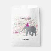 Elephant Partding - Dieren op de Birthday Party Bedankzakje (Voorkant)