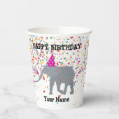 Elephant Partding - Dieren op de Birthday Party Papieren Bekers (Links)