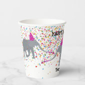 Elephant Partding - Dieren op de Birthday Party Papieren Bekers (Voorkant)