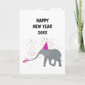 Elephant Parting - Dierenholiday - Nieuwe Jaren Kaart (Voorkant)