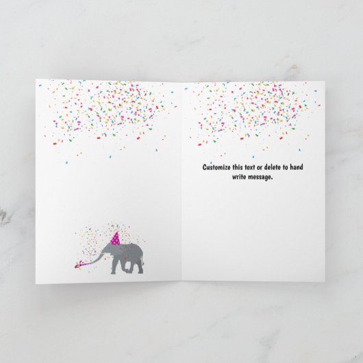 Elephant Parting - Dierenholiday - Nieuwe Jaren Kaart (Binnen)