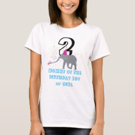 Elephant Party - Animal Birthday Mmammie Girl Boy T-shirt