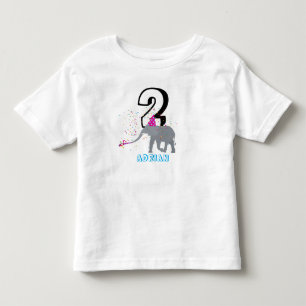 Elephant Party - Animals Birthday Boy Girl Kinder Shirts
