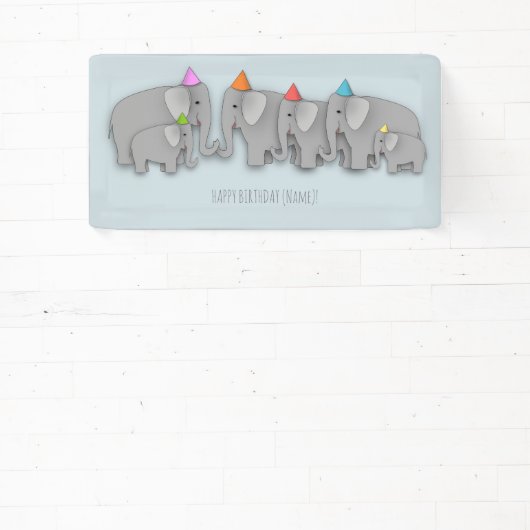 Elephant Party Banner (Insitu)