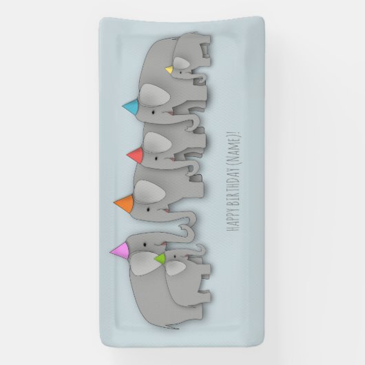 Elephant Party Banner (Verticaal)