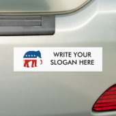 ELEPHANT PARTY BUMPERSTICKER (Op auto)