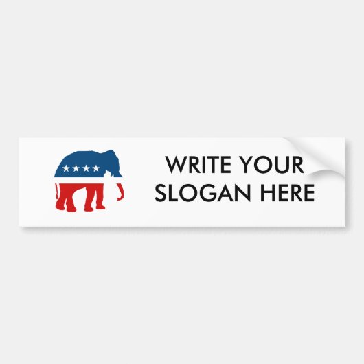 ELEPHANT PARTY BUMPERSTICKER (Voorkant)