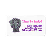 Elephant Party Center Etiket (Voorkant)