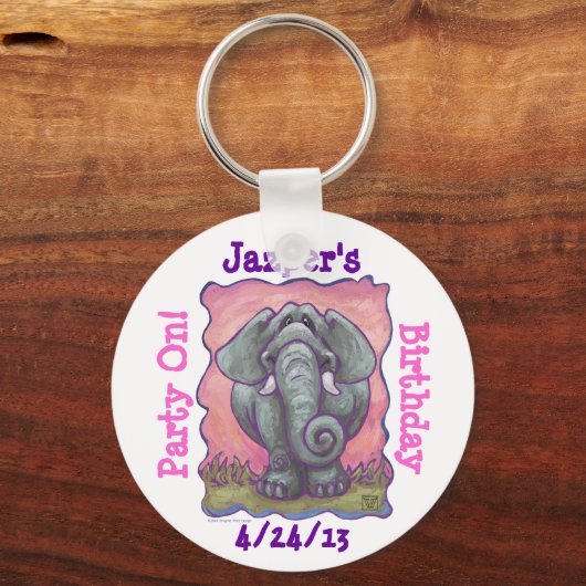 Elephant Party Center Sleutelhanger (Voorkant)