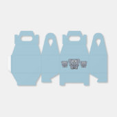 Elephant Party Favor Box Bedankdoosjes (Uitgevouwen)
