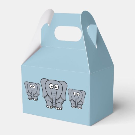 Elephant Party Favor Box Bedankdoosjes (Voorkant Zijde)