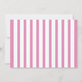 Elephant Party Kids Birthday Foto roze uitnodiging (Achterkant)