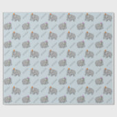 Elephant Party Wrapping Paper Cadeaupapier (Vlak)