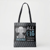 Elephant Patience Tote Bag (Voorkant)