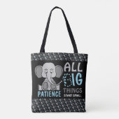 Elephant Patience Tote Bag (Achterkant)
