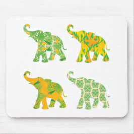 Elephant Pattern Art print Unieke moderne Muismat
