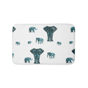 Elephant Pattern Badmat