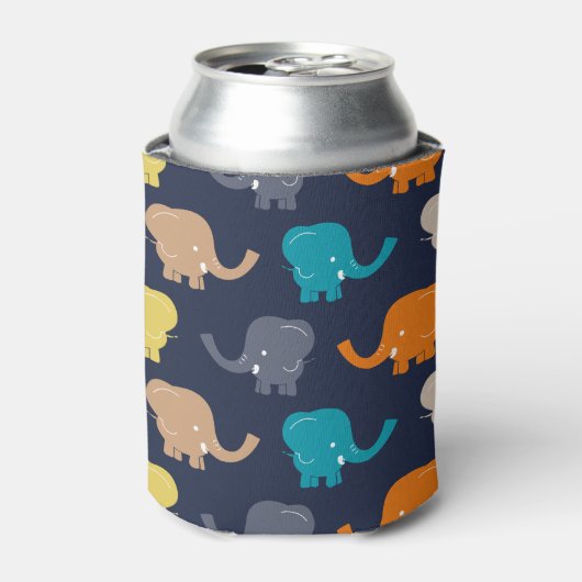 Elephant Pattern Blikjeskoeler (Blikje Voorkant)