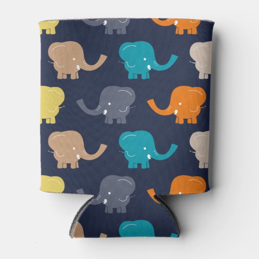 Elephant Pattern Blikjeskoeler (Voorkant)