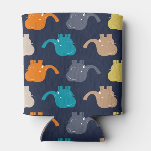 Elephant Pattern Blikjeskoeler (Achterkant)