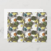 Elephant Pattern Briefkaart (Voorkant / Achterkant)