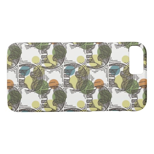 Elephant Pattern Case-Mate iPhone Case (Achterkant (Horizontaal))