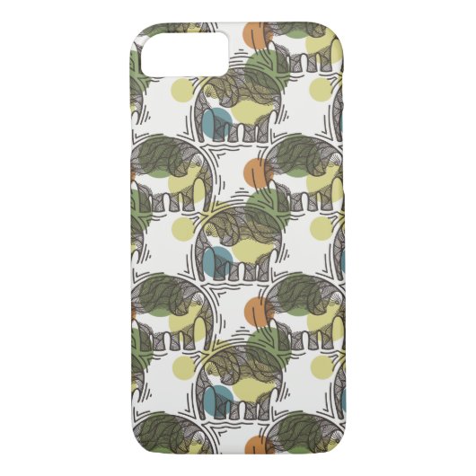 Elephant Pattern Case-Mate iPhone Case (Achterkant)