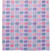 Elephant Pattern Douchegordijn (Voorkant)