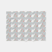 Elephant Pattern Fleece Blanket (Voorkant (Horizontaal))