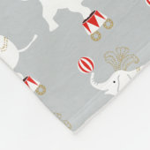 Elephant Pattern Fleece Blanket (Hoek)