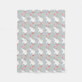 Elephant Pattern Fleece Blanket (Voorkant)
