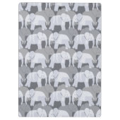 Elephant Pattern Klembord - Grijs (Achterkant)