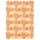 Elephant Pattern Klembord - Oranje (Achterkant)