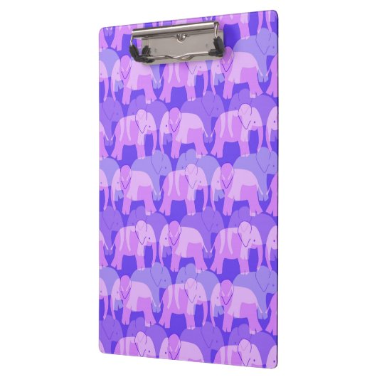 Elephant Pattern Klembord - Paars (Links)