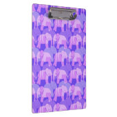 Elephant Pattern Klembord - Paars (Rechts)