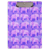 Elephant Pattern Klembord - Paars (Voorkant)