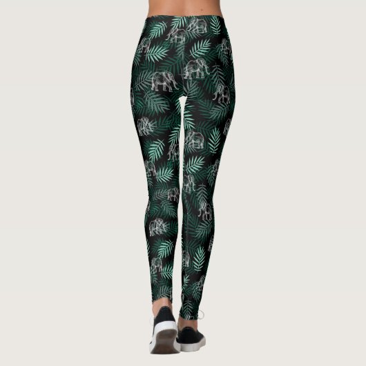 Elephant Pattern Leggings (Achterkant)