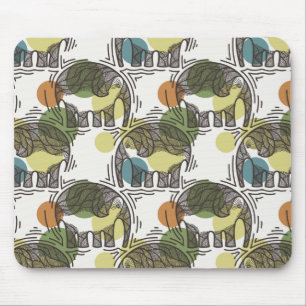 Elephant Pattern Muismat