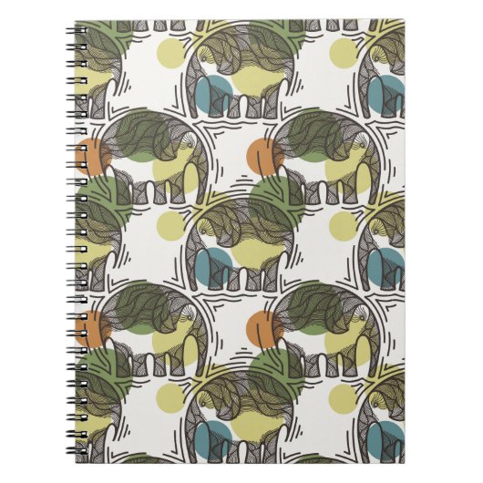 Elephant Pattern Notitieboek (Voorkant)