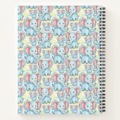 elephant pattern notitieboek (Achterkant)