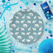 Elephant Pattern Paper Bord -  (Feest)