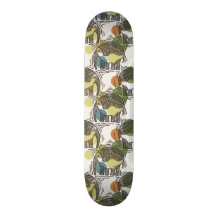 Elephant Pattern Persoonlijk Skateboard