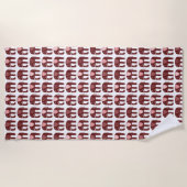 Elephant Pattern roze Strandlaken (Voorkant)