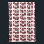Elephant Pattern roze Theedoek<br><div class="desc">Decoreer je keuken met deze coole handdoek. Maakt een geweldig huishouden,  een verjaardag of een bruiloft cadeau! U kunt het aanpassen en tekst ook toevoegen. Bekijk mijn winkel voor veel meer kleuren en patronen!</div>