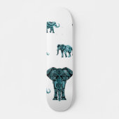 Elephant Pattern Skateboard (Voorkant)