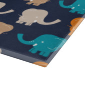 Elephant Pattern Snijplank (Hoek)