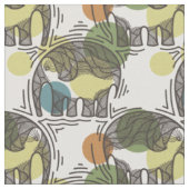Elephant Pattern Stof (Close Up)